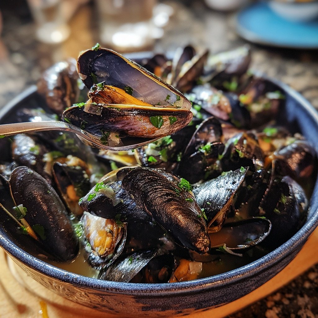 Mussels in White Wine Sauce