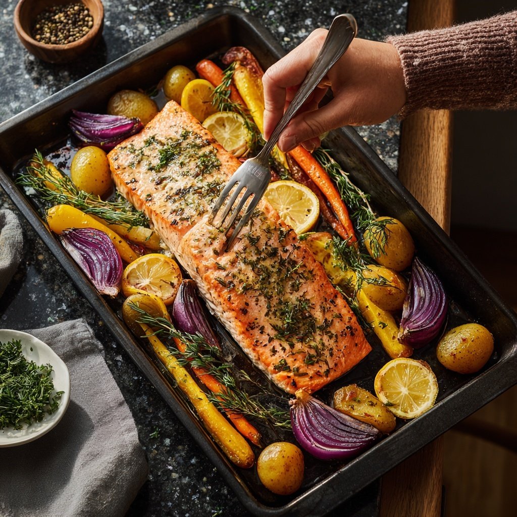 Citrus Herb Sheet Pan Salmon