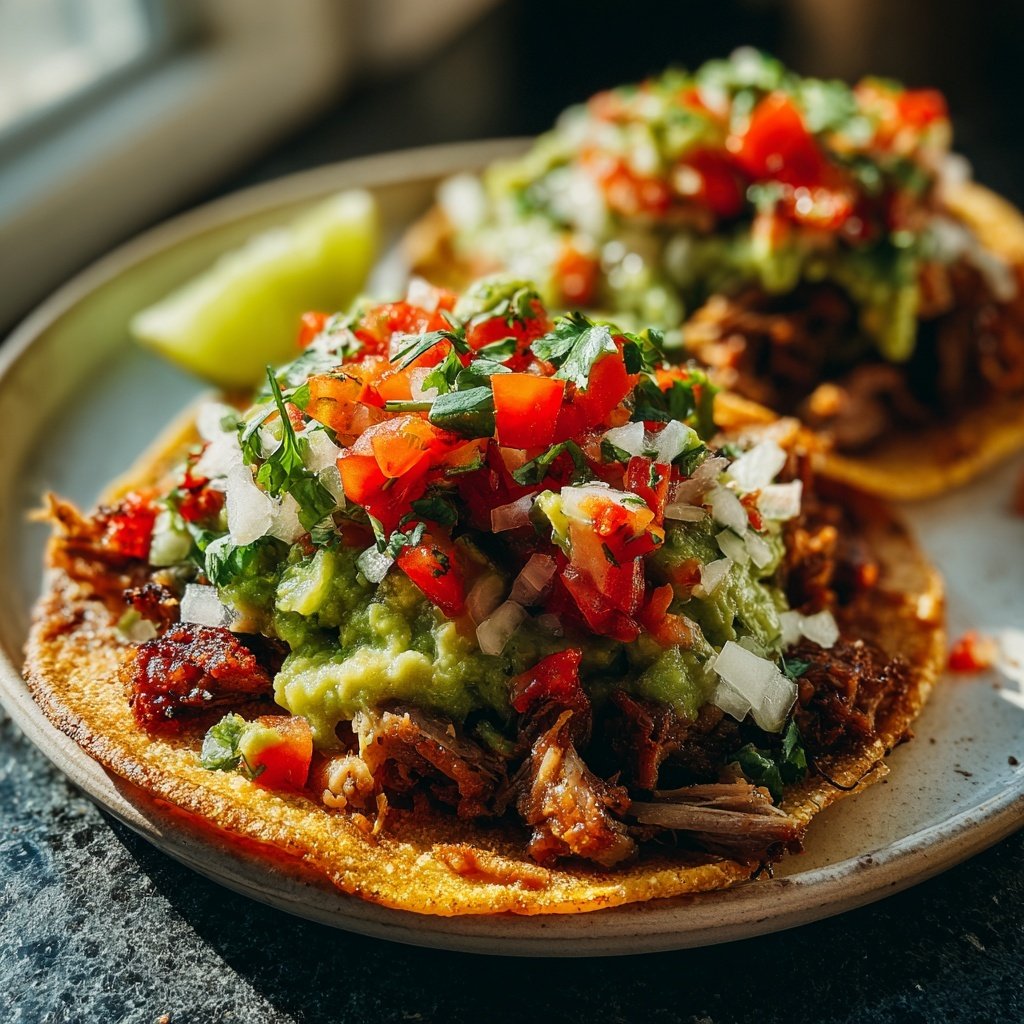 Classic Pork Carnitas Tostadas
