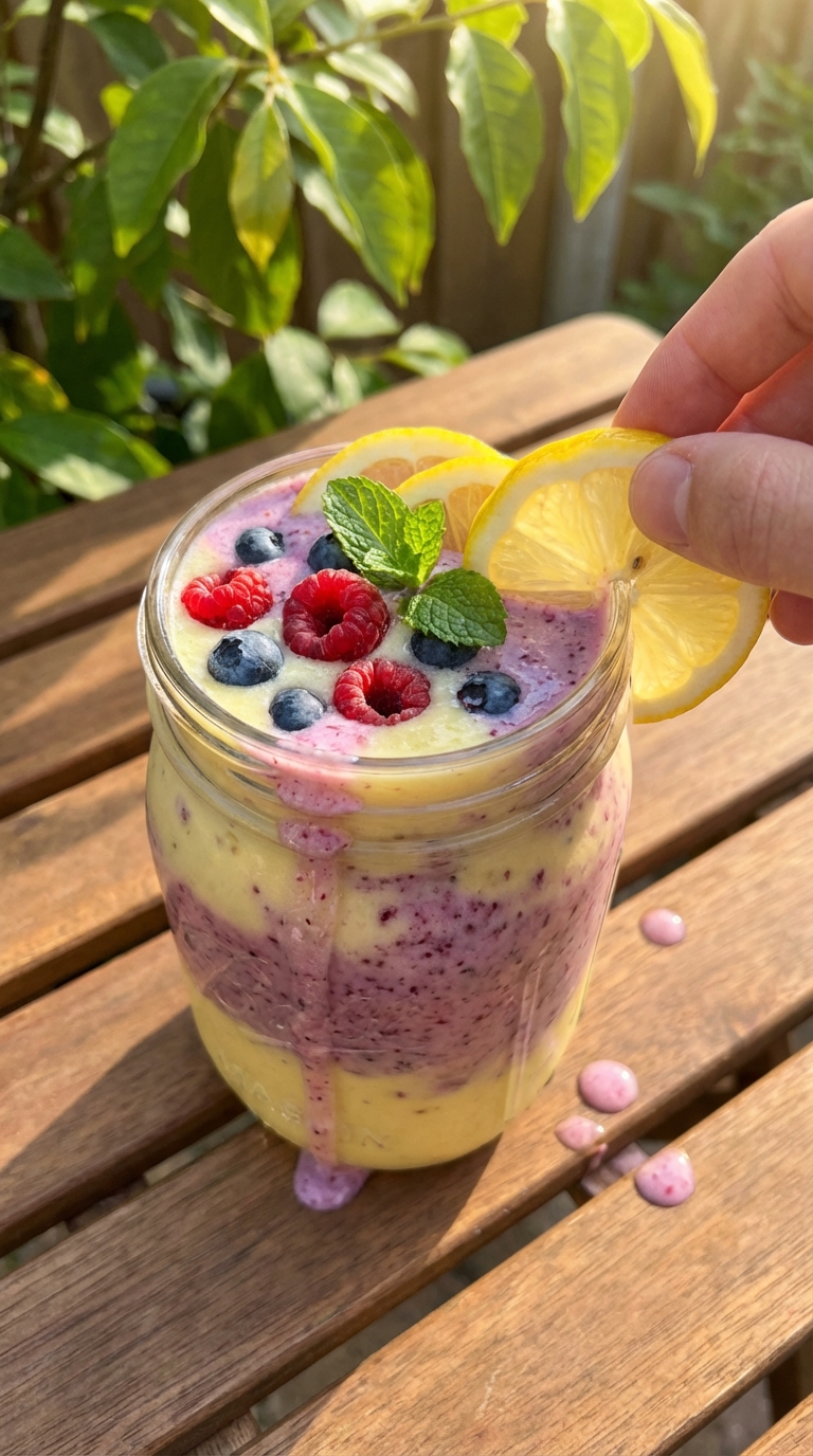 Limoncello and Berry Smoothie