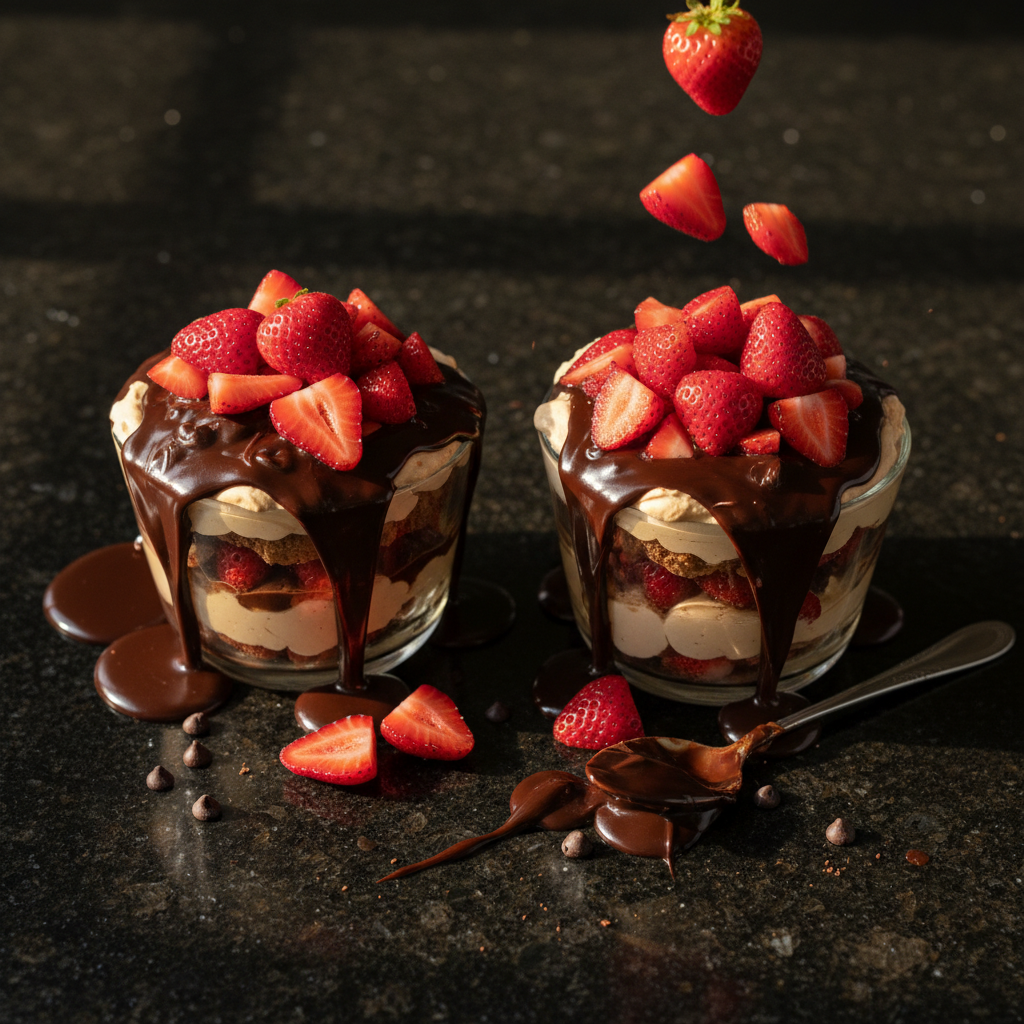 Chocolate Strawberry Parfaits
