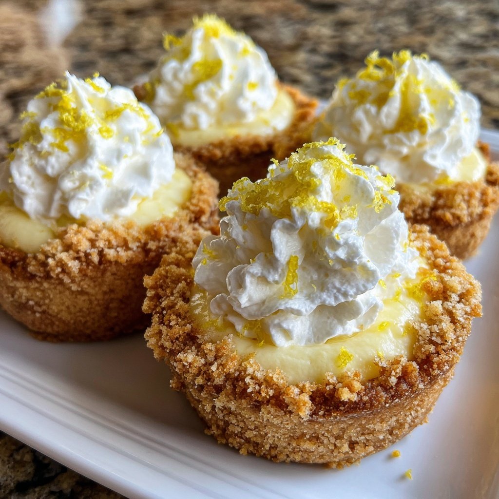 Lemon Cream Pie Cookie Cups