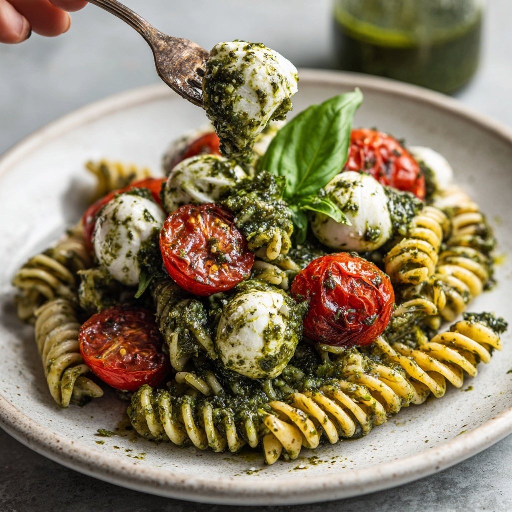 Caprese Pasta Salad with Pesto