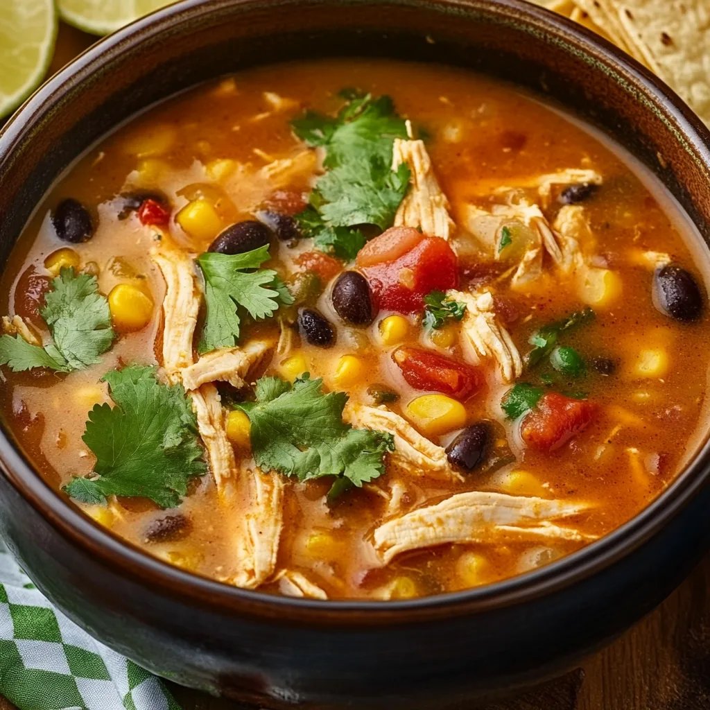 Easiest Chicken Tortilla Soup Recipe