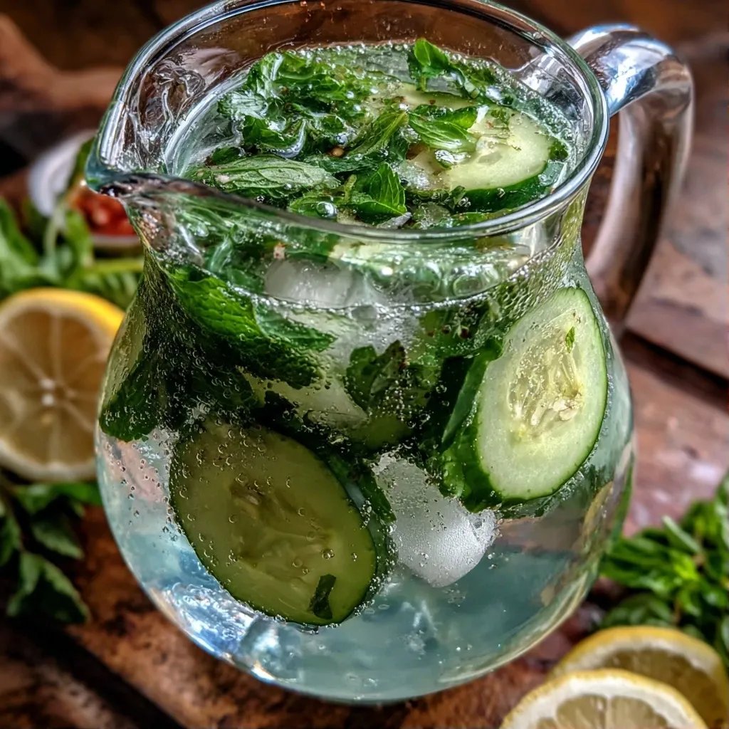 Cucumber Mint Lemon Water