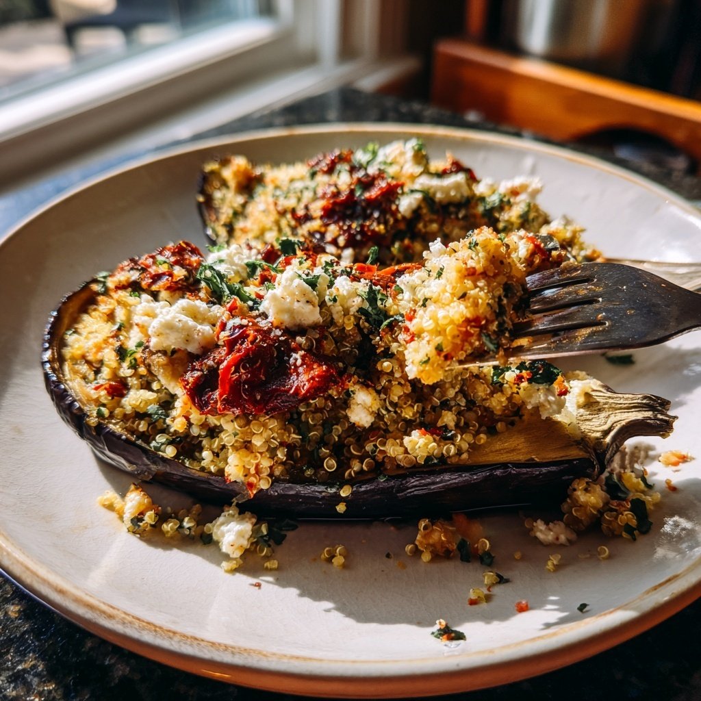Mediterranean Stuffed Eggplant
