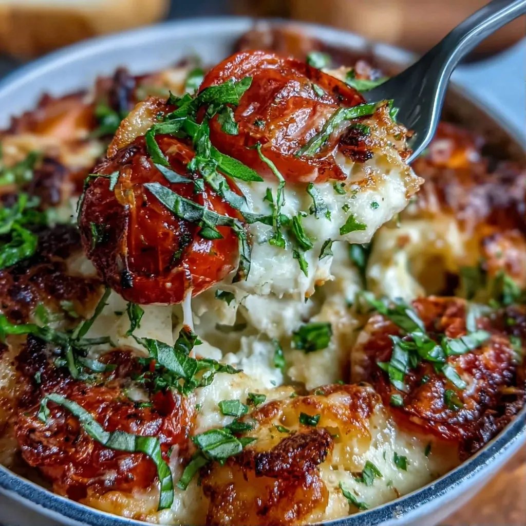 Tomato Mozzarella Pasta Bake