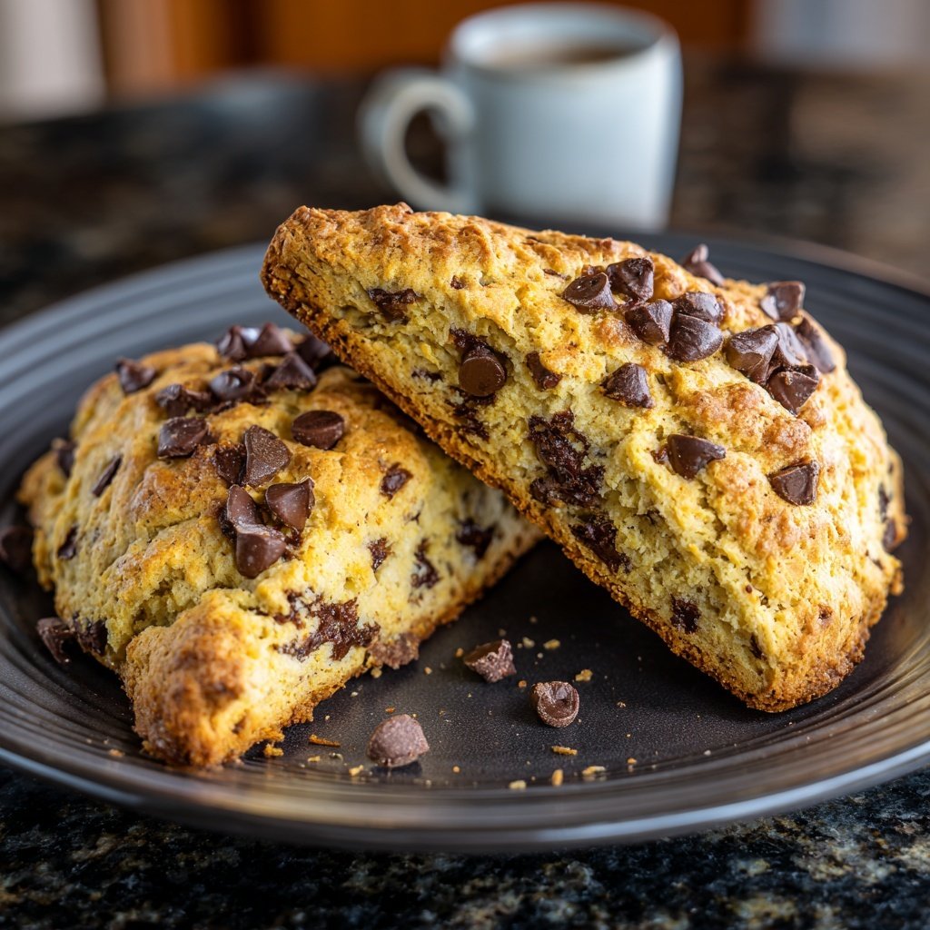 Chocolate Chip Banana Scones