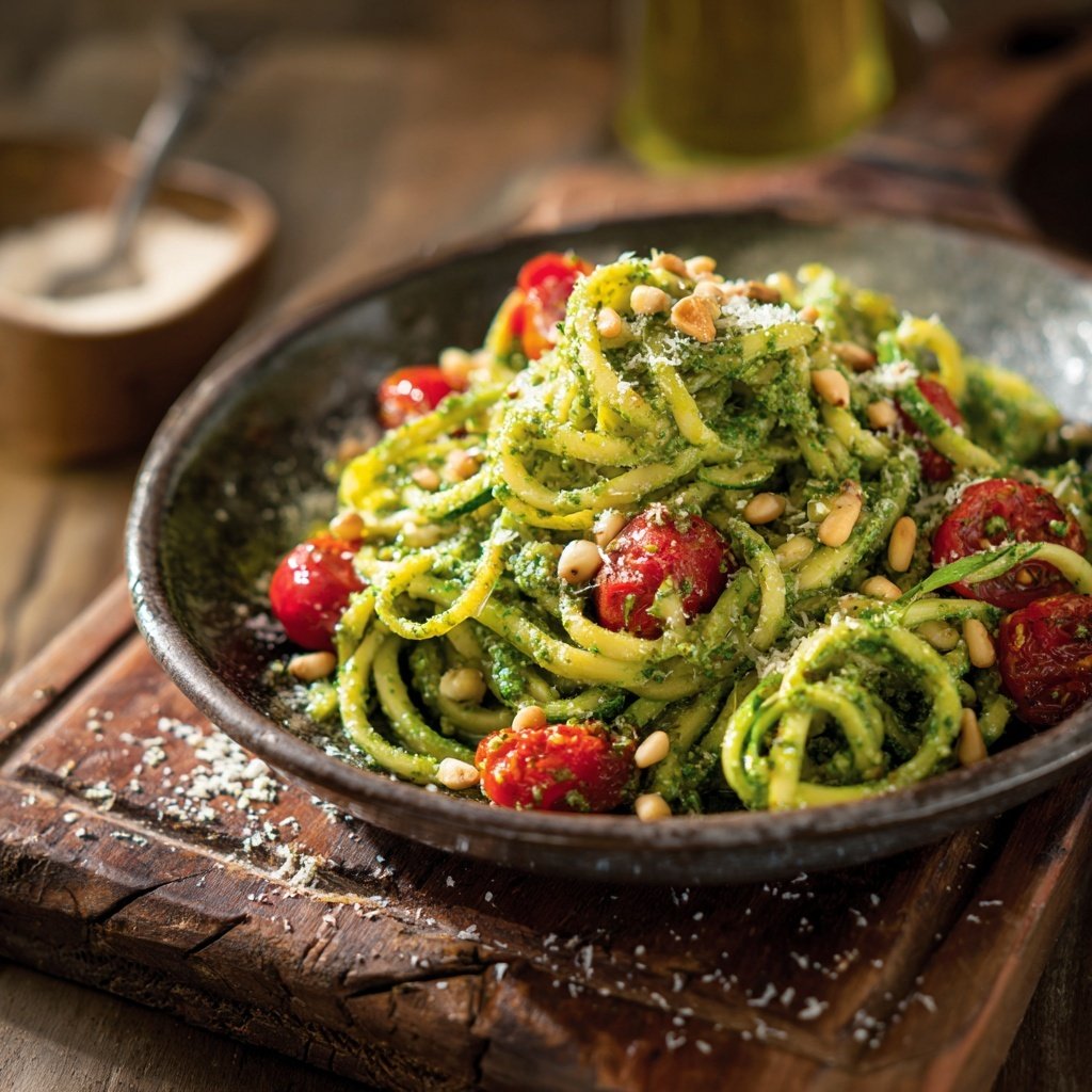 Zucchini Noodles with Pesto