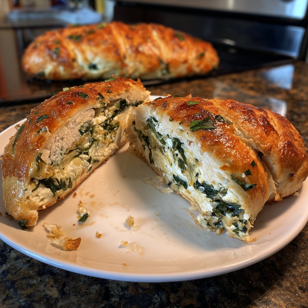 Spinach Feta Stuffed Chicken