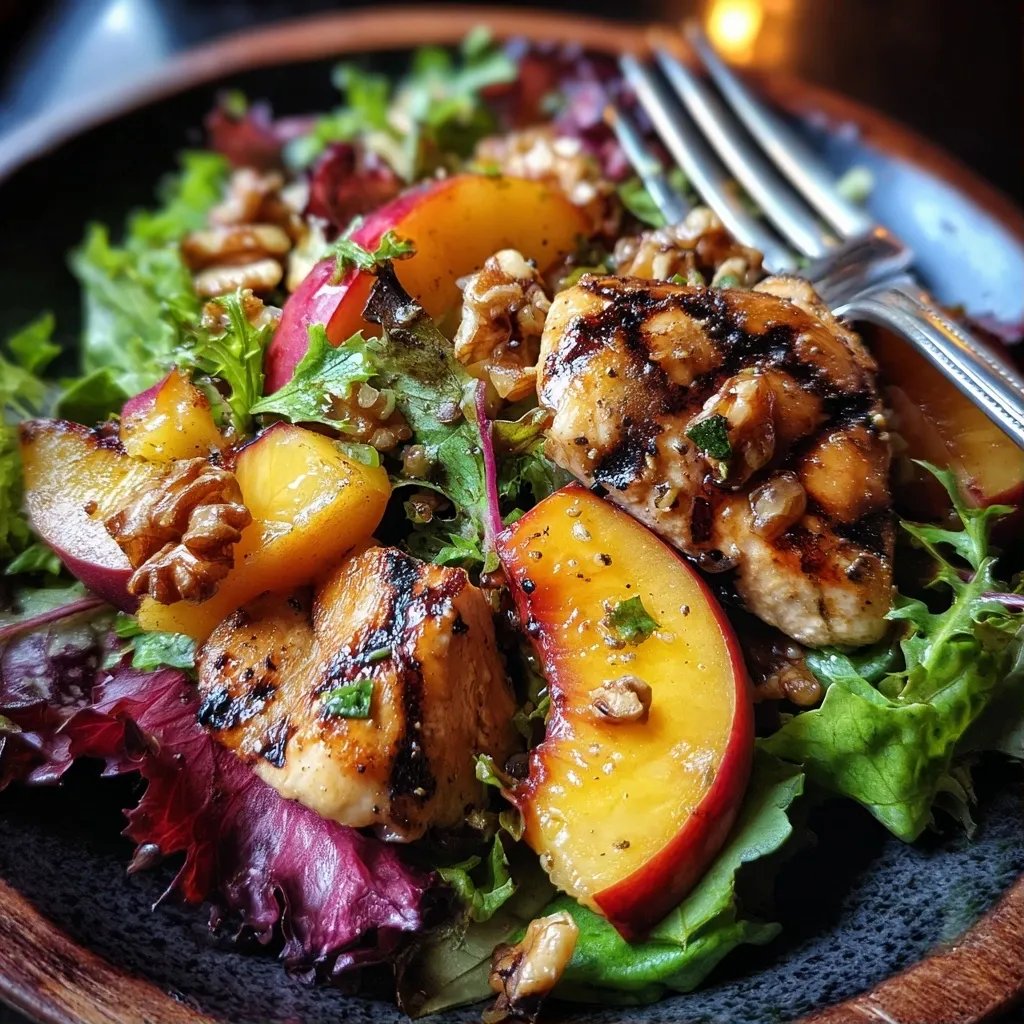 Grilled Nectarine Chicken Salad