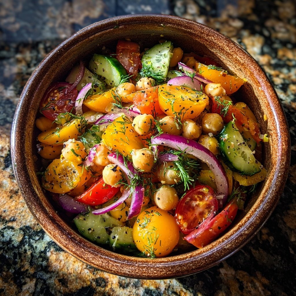 Lemon Dill Chickpea Salad