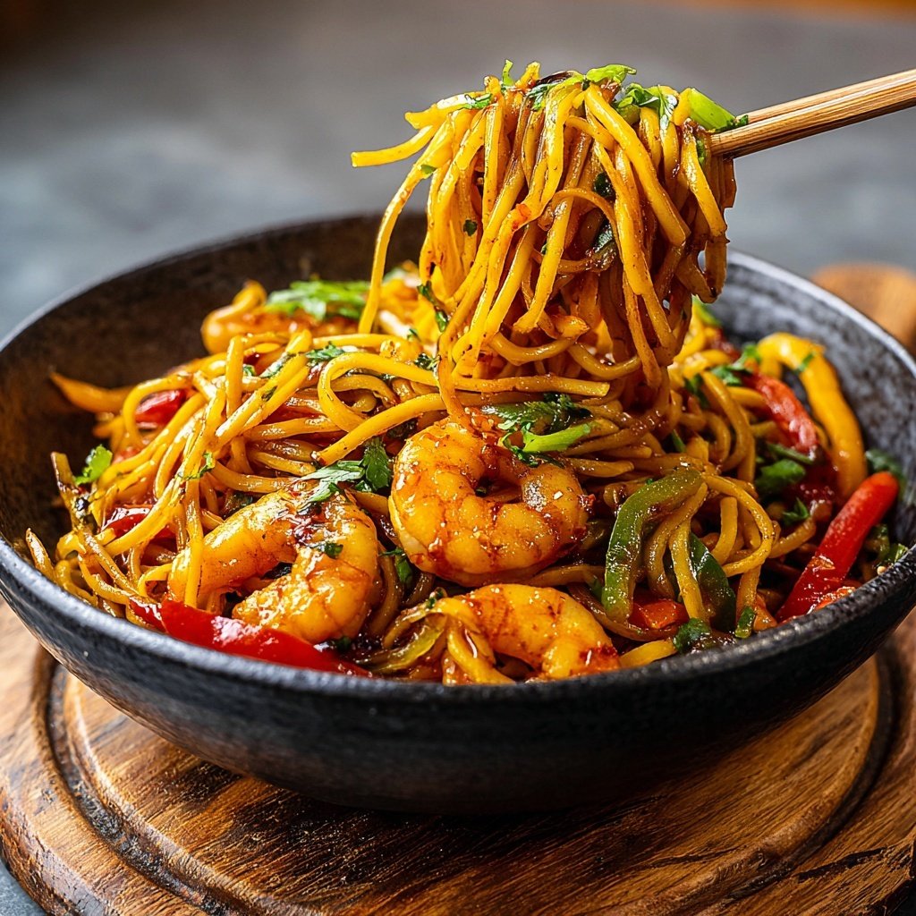 Sweet Chili Shrimp Noodles