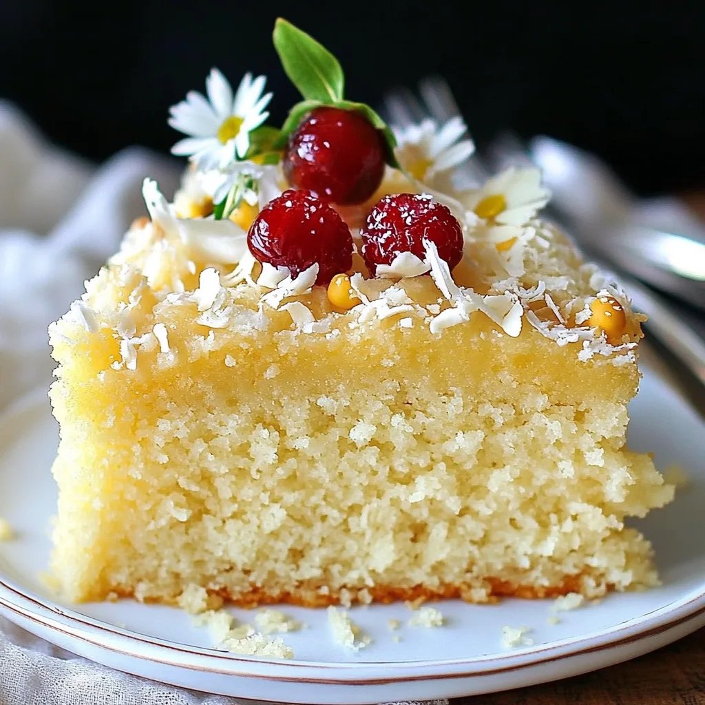 Coconut Milk Cake