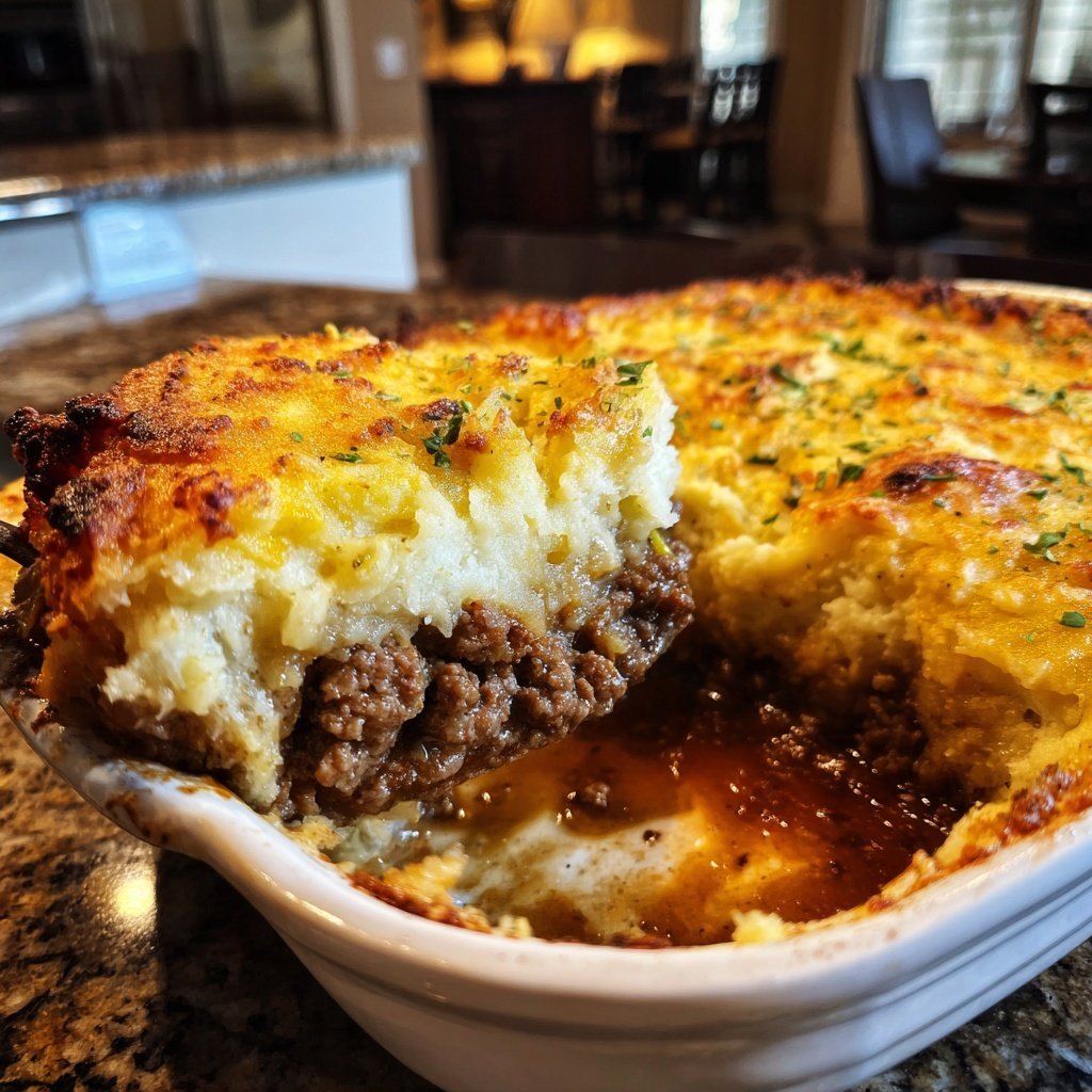 Savory Shepherd's Pie with Gravy