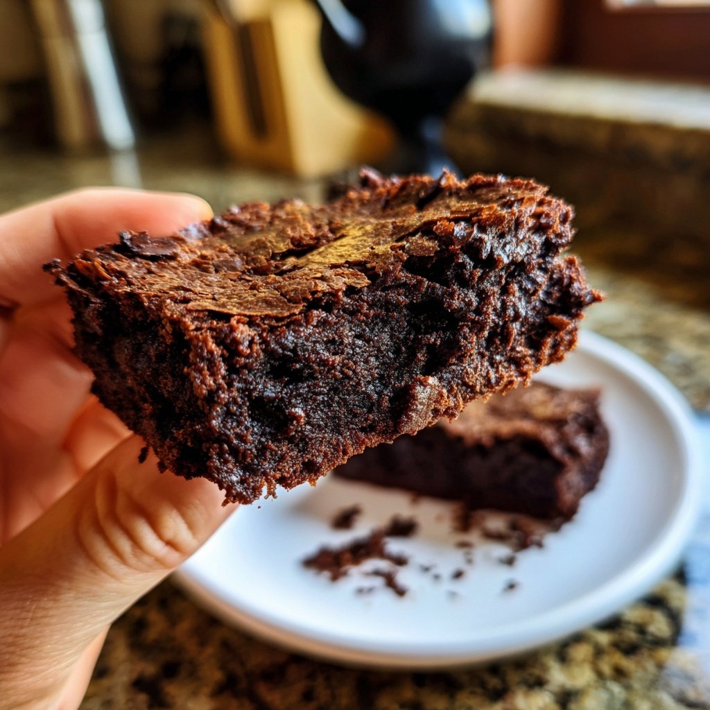 Sourdough Discard Brownies with Almond Extract