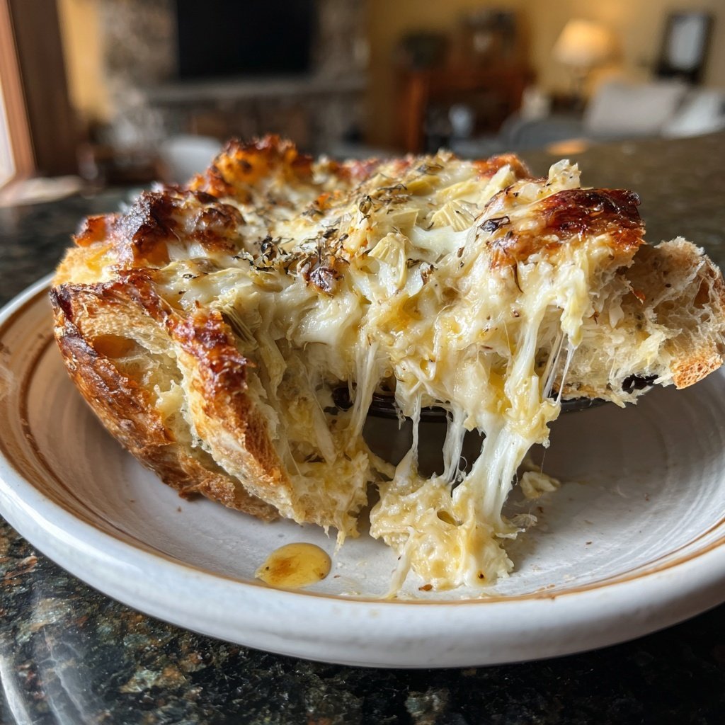 Cheesy Artichoke Dip with Parmesan