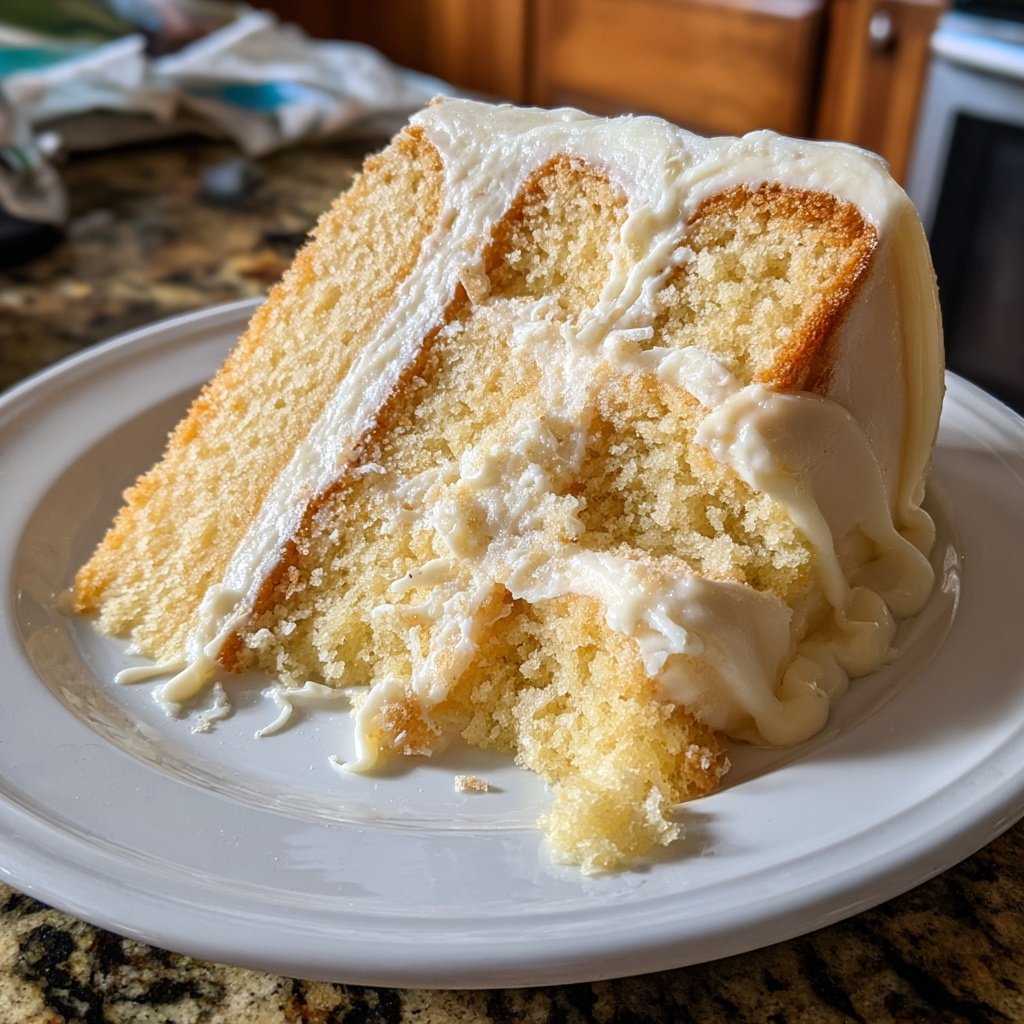 The VERY BEST Homemade Vanilla Cake