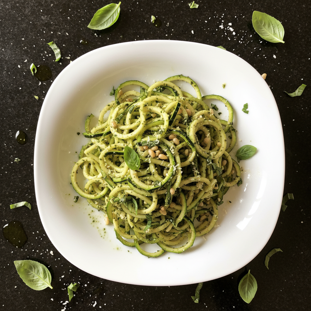 Zucchini Noodles with Pesto