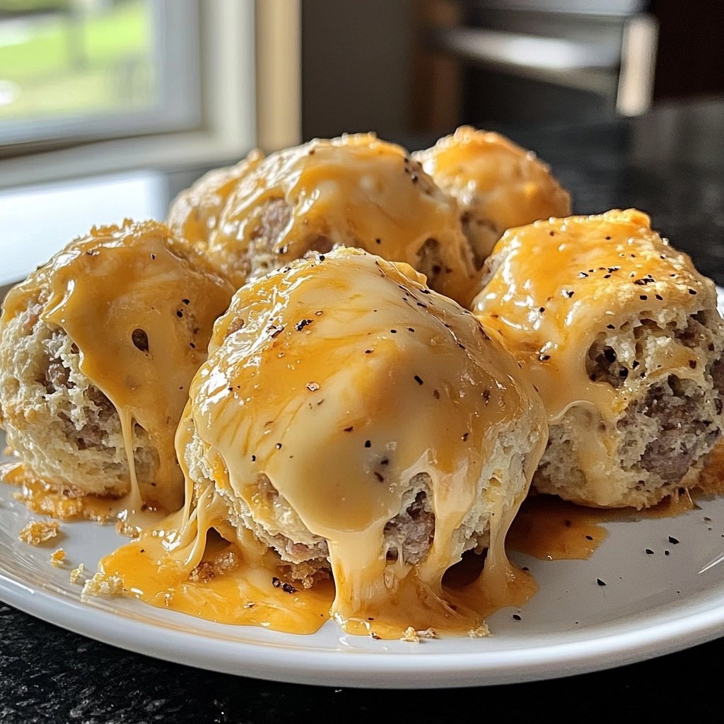 Savory Cheddar Bay Biscuit Sausage Balls