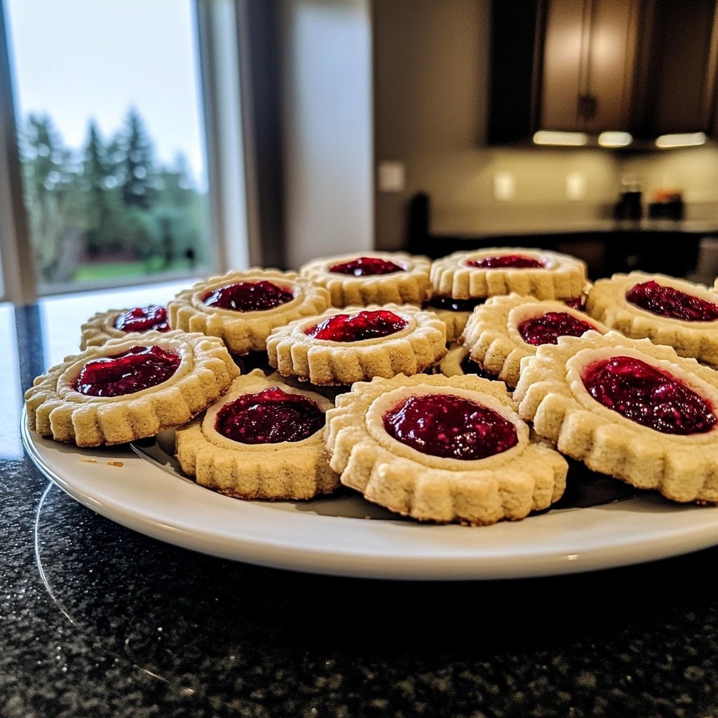 Jam-Filled Linzer Eye Cookies