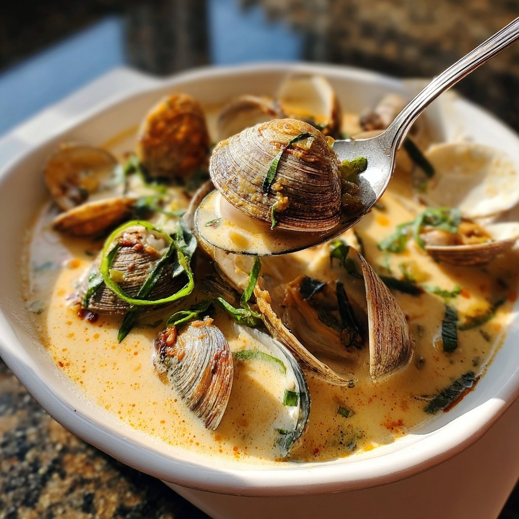 Coconut Broth Clams with Lemongrass