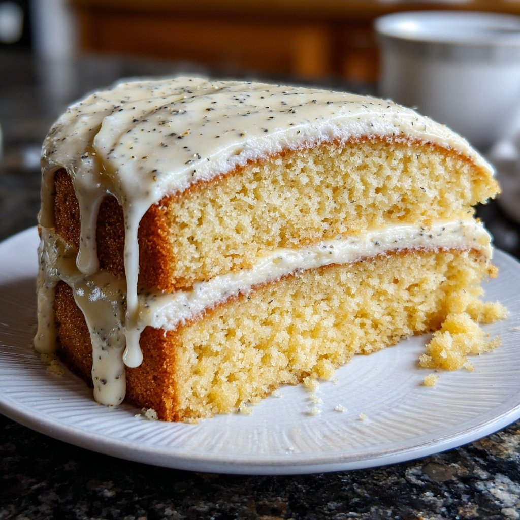 Vanilla Layer Cake with Creamy Vanilla Frosting