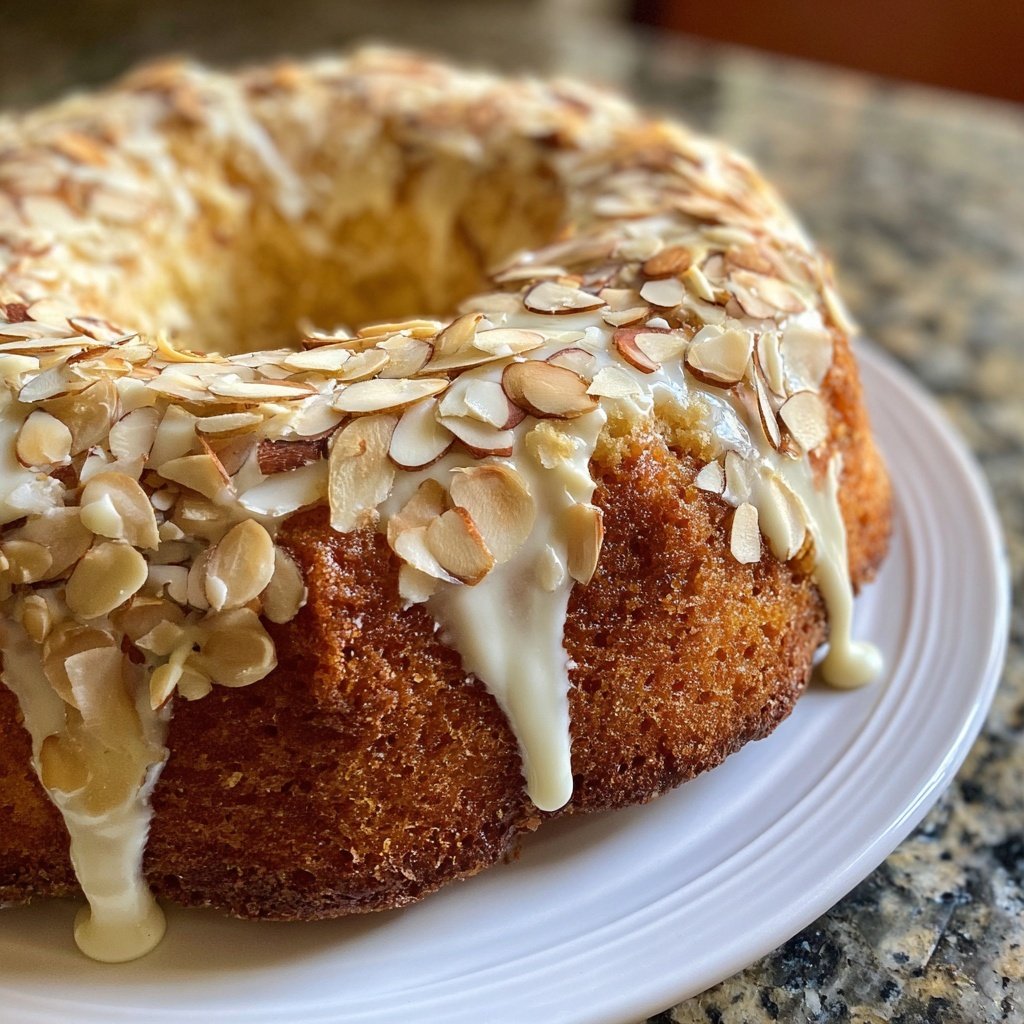 Bakery Style Vanilla Almond Cake
