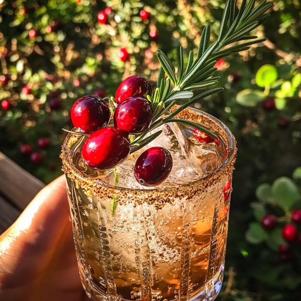 Holiday Cocktail Spiced Cranberry Paloma