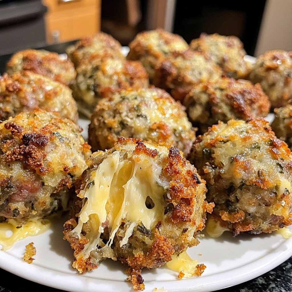 Spicy Stuffing Sausage Balls