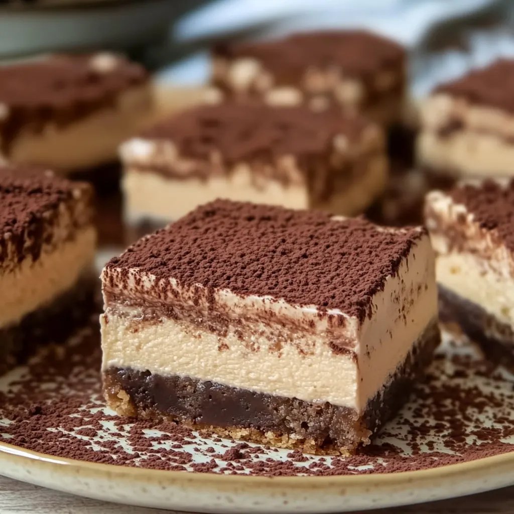 Easy Tiramisu Brownies