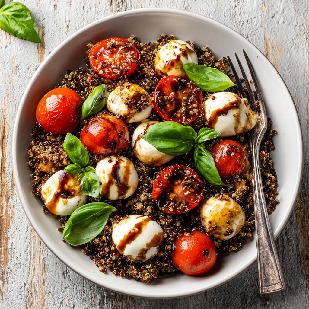 Caprese Balsamic Quinoa Salad