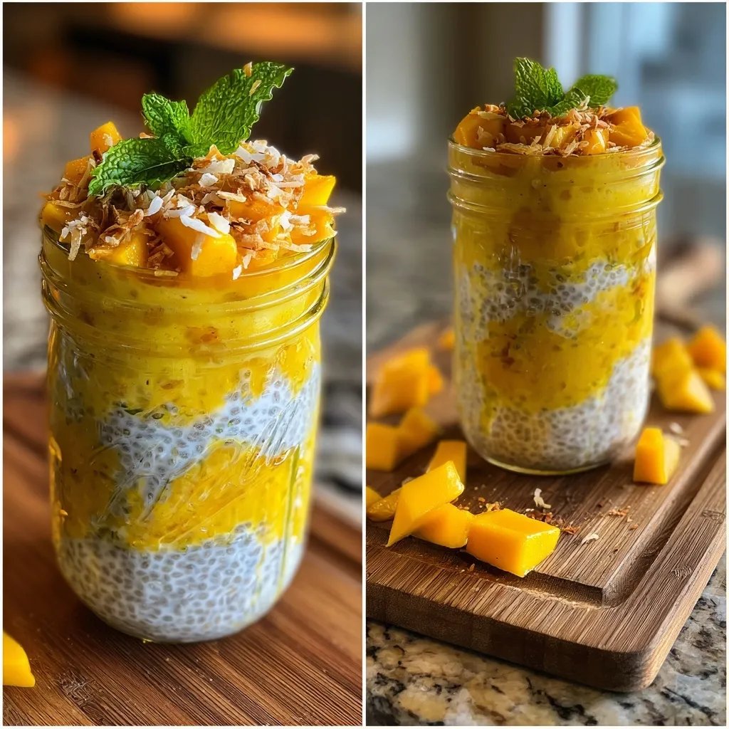 Mango Coconut Chia Pudding