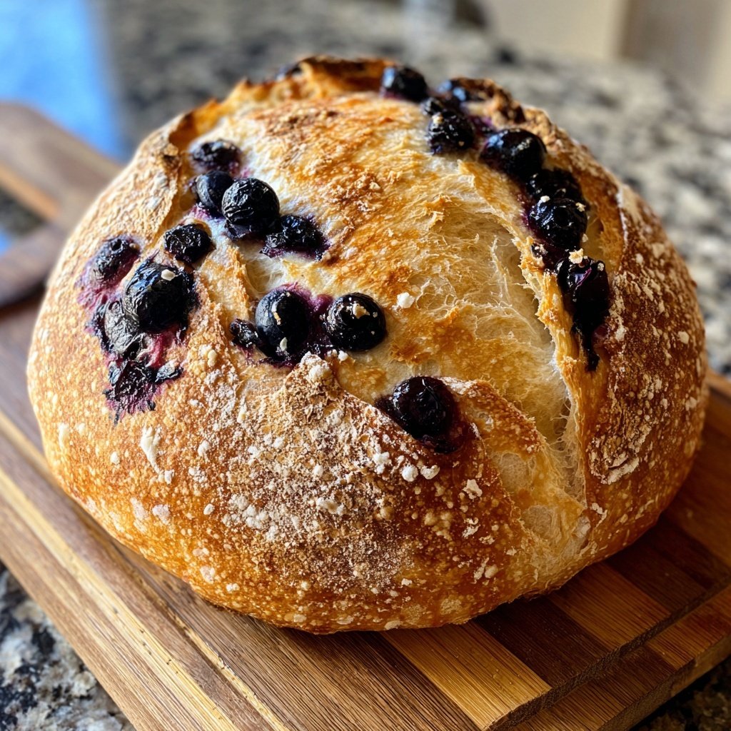 Citrus Blueberry Lemon Sourdough Dutch Oven Loaf