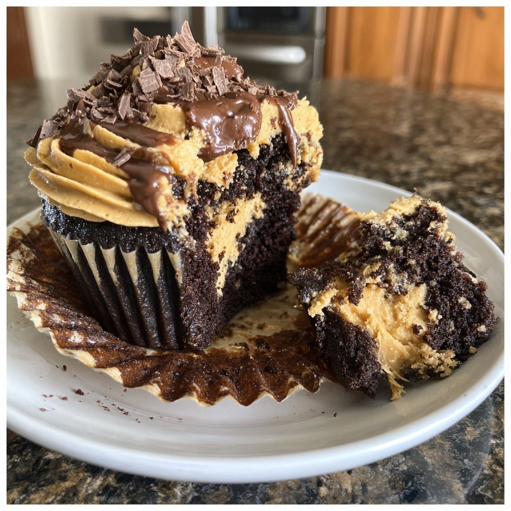 Homemade Reese's Cupcake Surprise