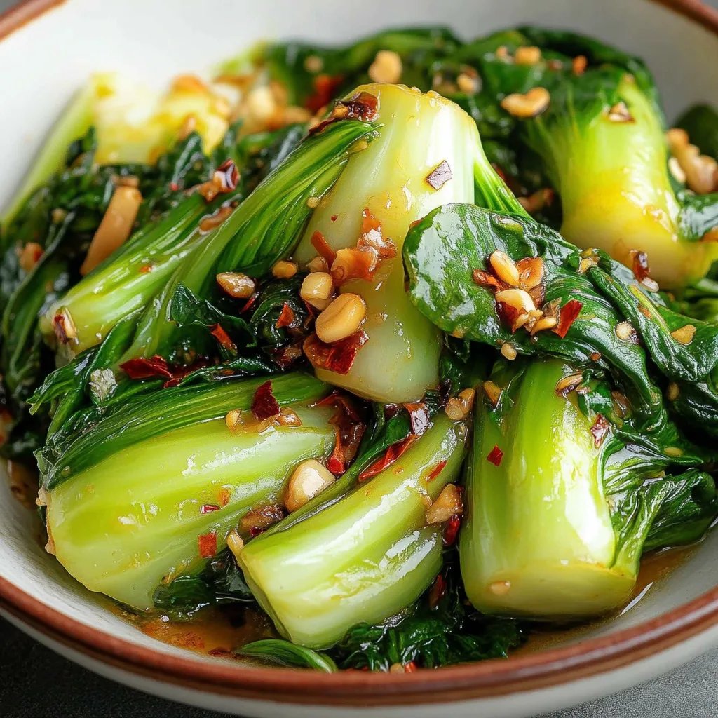 Spicy Garlic Bok Choy