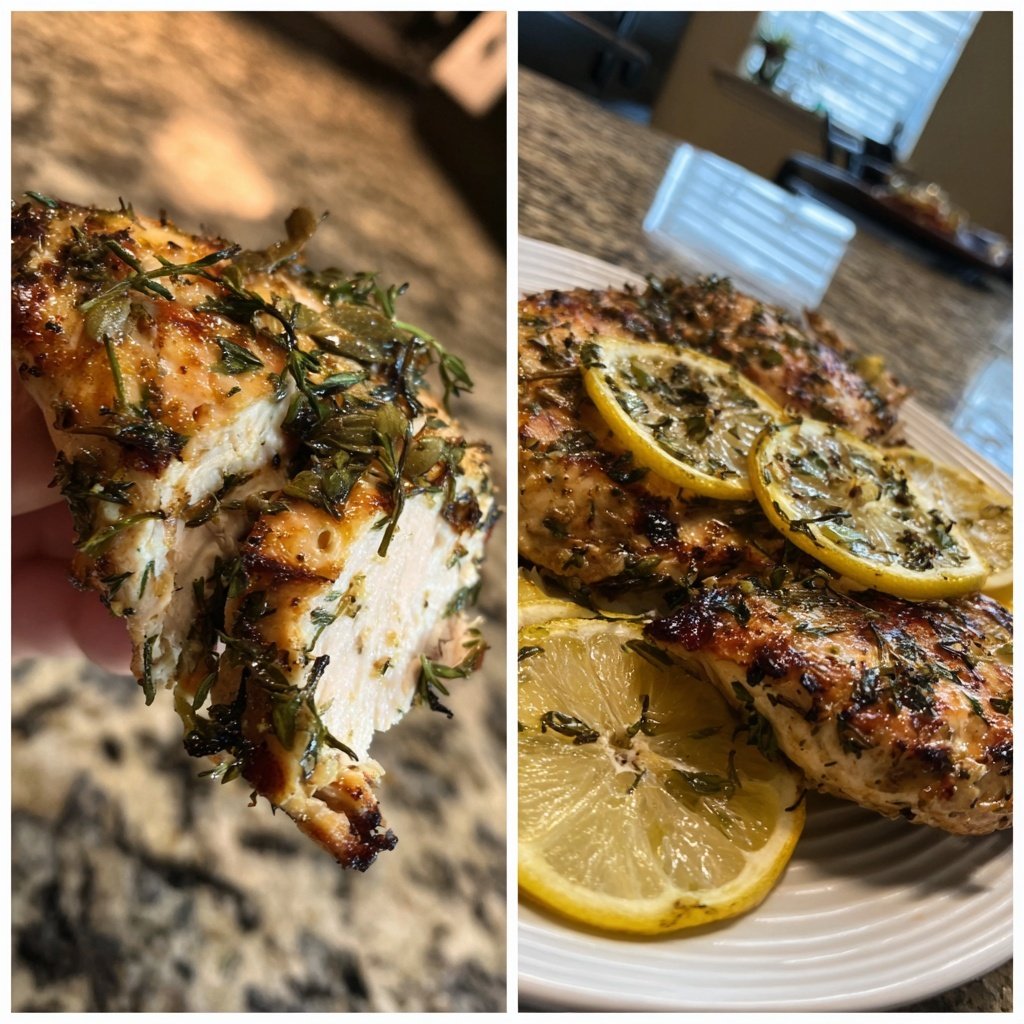 Simple Lemon Thyme Grilled Chicken