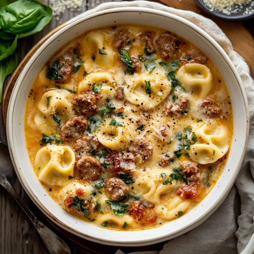 Sausage Tortellini Soup