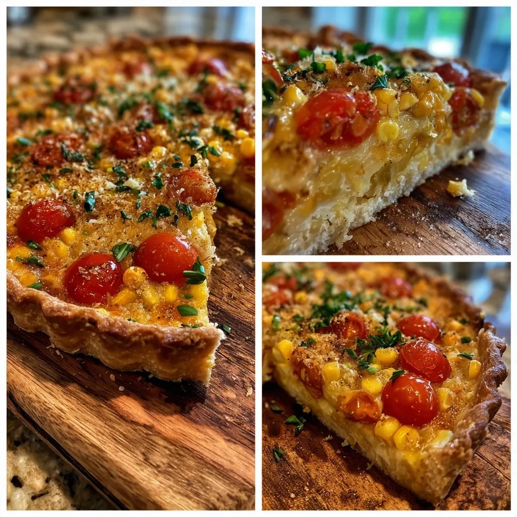 Summer Corn Tomato Tart