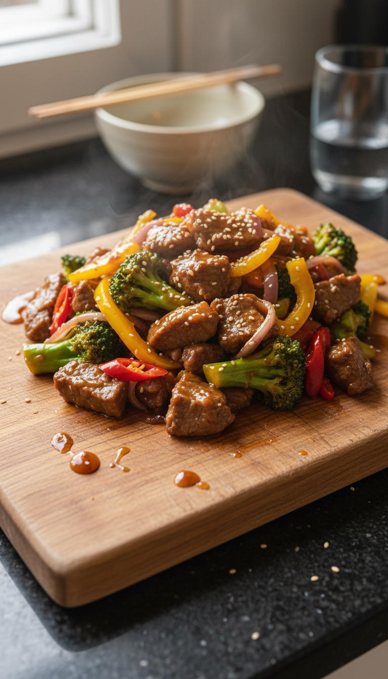 Vegetable and Beef Stir Fry