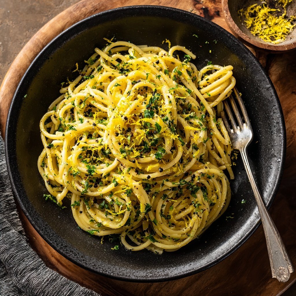 Roasted Fennel Pasta Lemon Zest