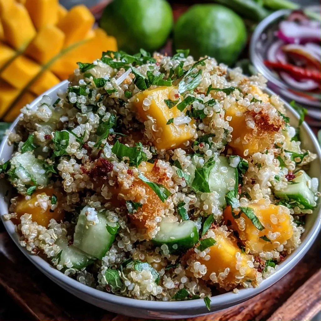 Mango Cucumber Quinoa Salad