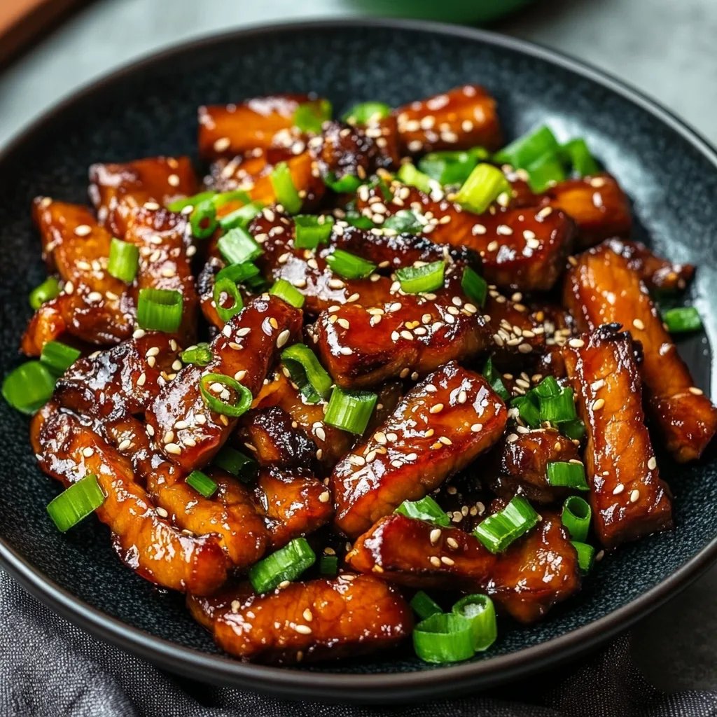 Spicy Korean Beef Belly Stir-Fry