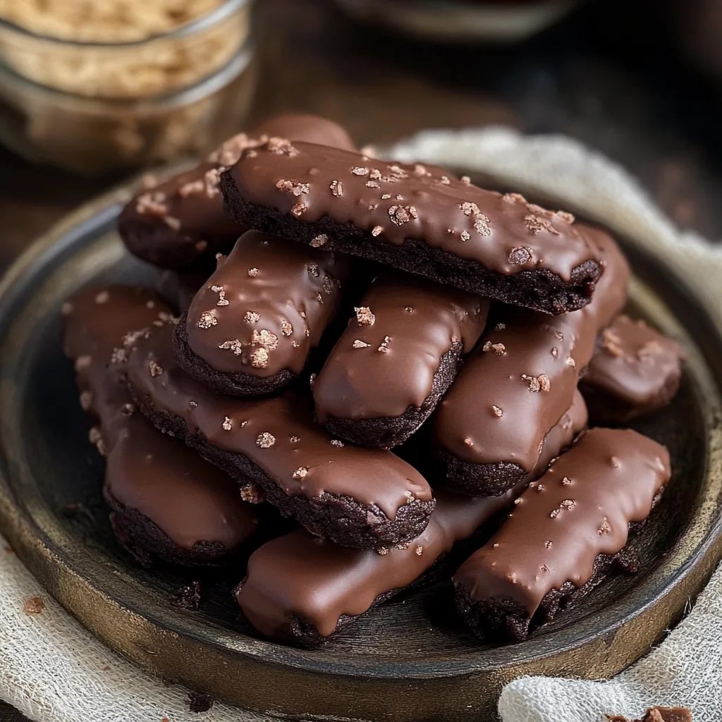 Chocolate Cigar Cookies