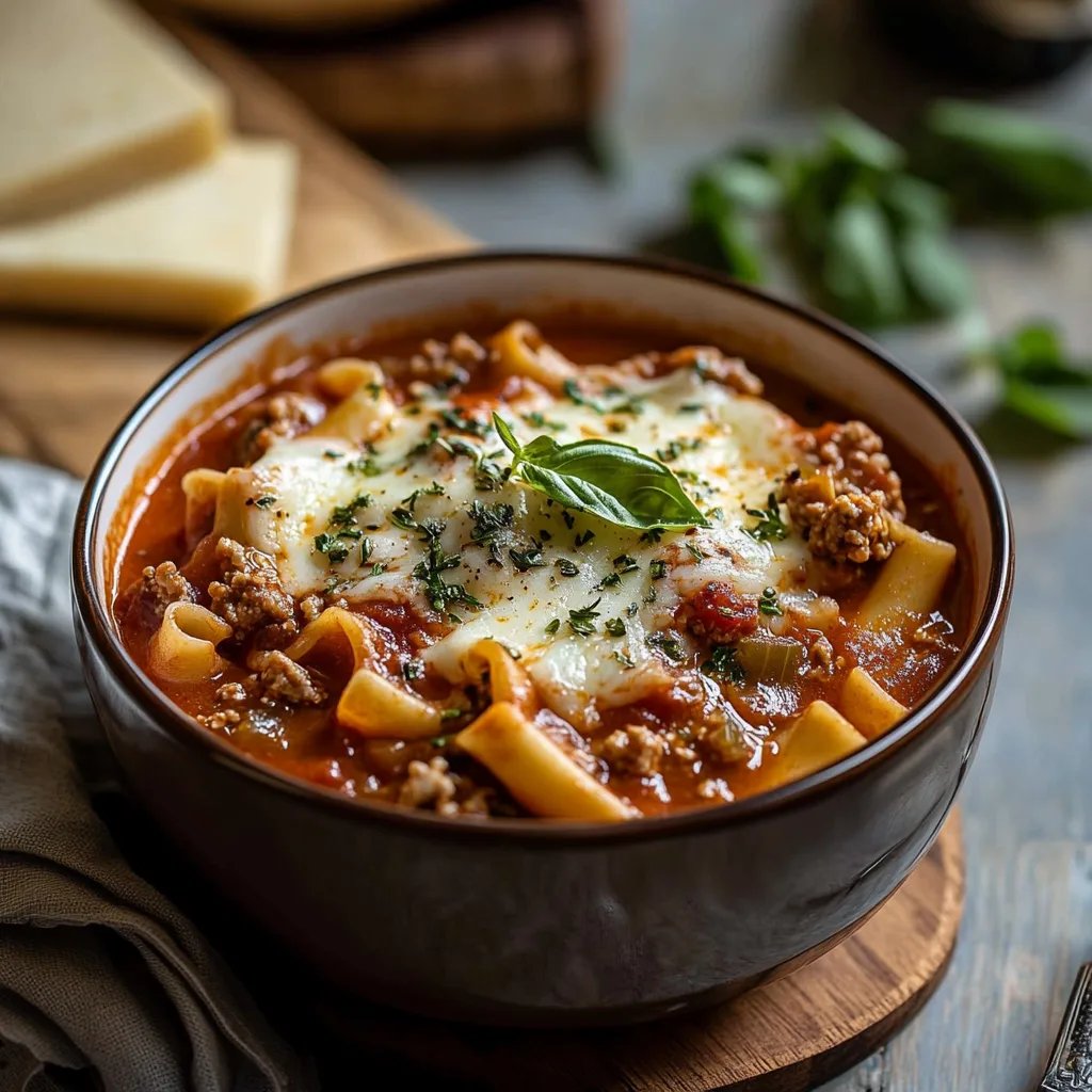 Crockpot Lasagna Soup