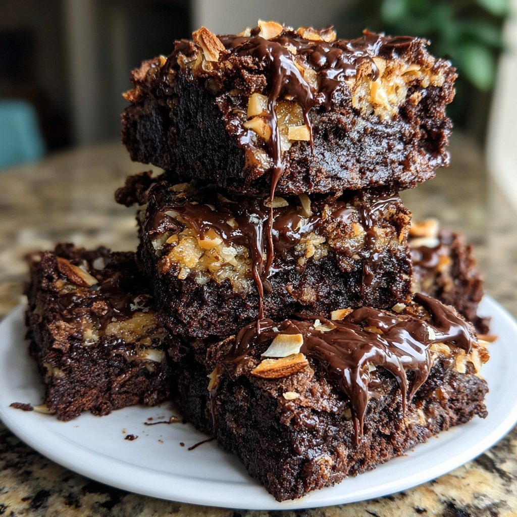 Almond Joy Chocolate Brownies
