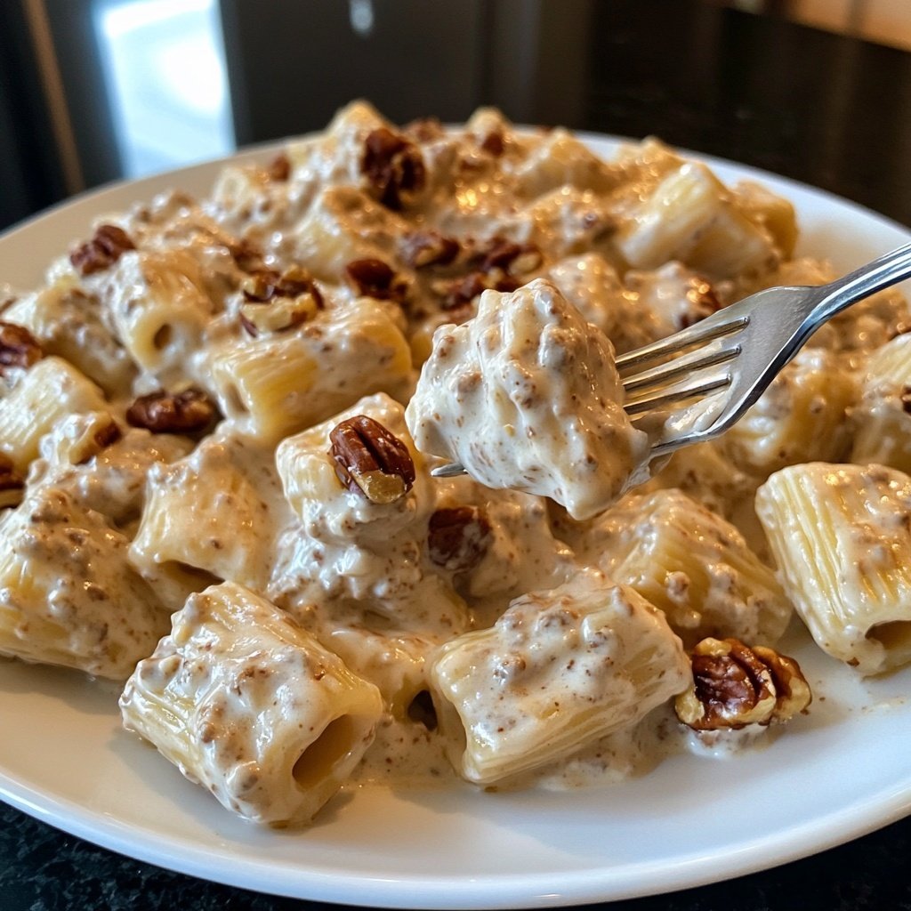 Pasta in Creamy Gorgonzola Walnut Sauce