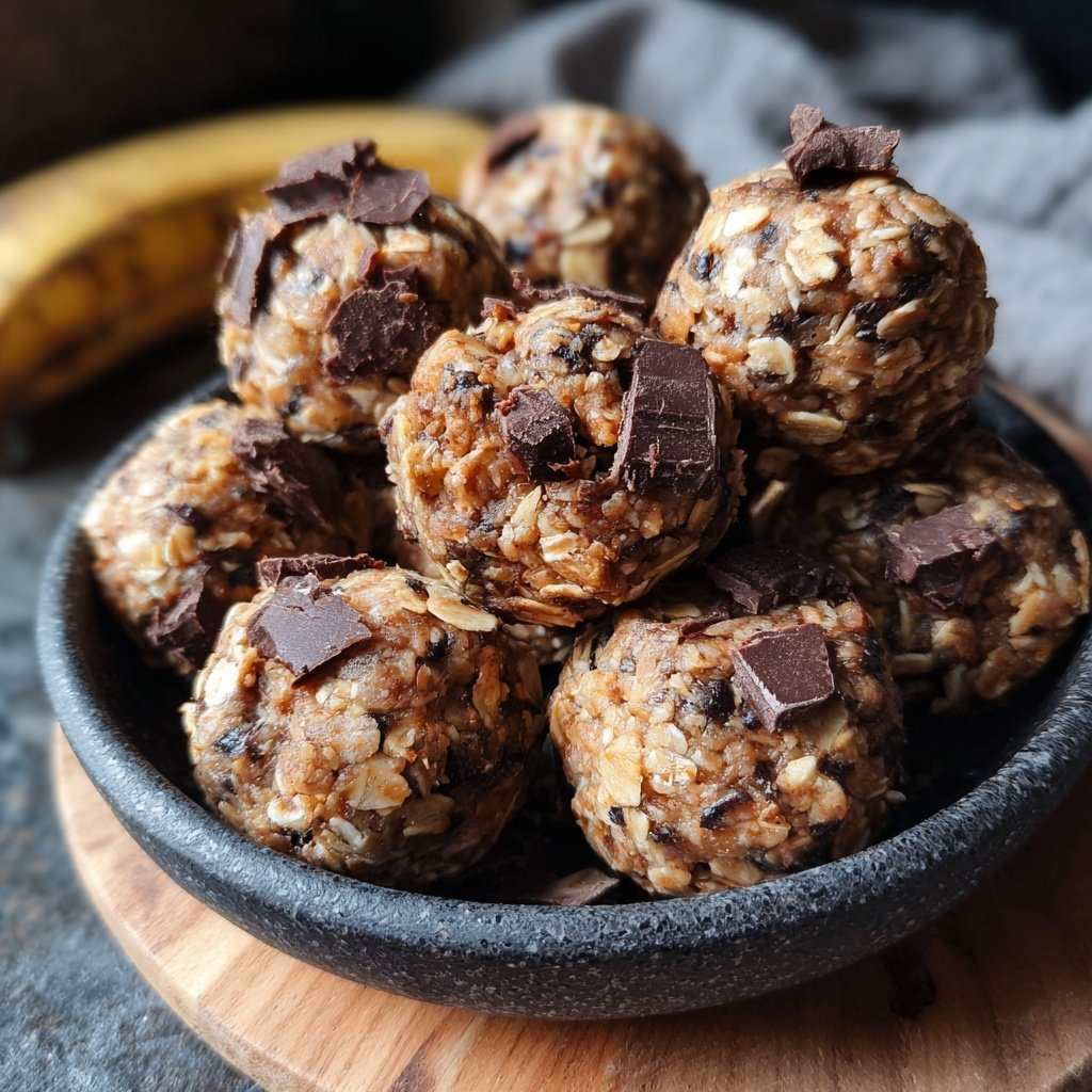 Dark Chocolate Banana Energy Bites