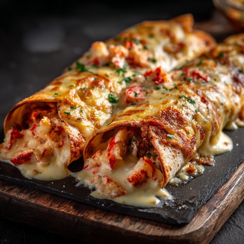Lobster-Stuffed Surf and Turf Enchiladas