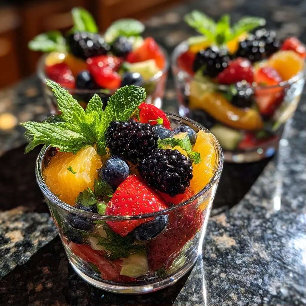 Mojito Fruit Salad Cups